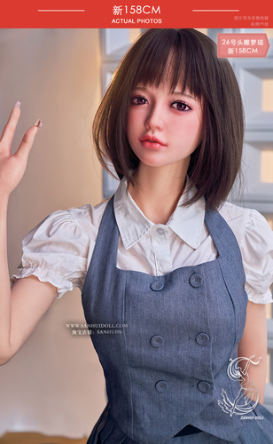 叁卉新158cm铂金硅胶实体娃娃——26号梦瑶 牛仔服